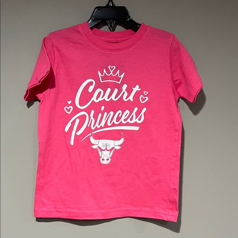 NBA Chicago Bulls Court Princess Pink Kids T-Shirt